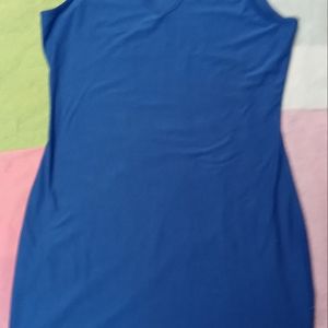 Next Question Blue Mini Dress Size Medium